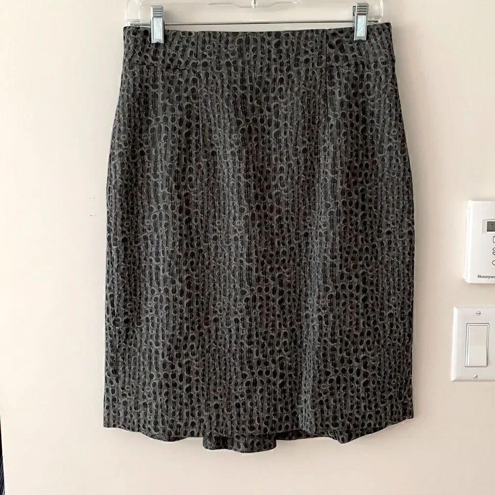 Euc Ann Taylor print pencil skirt sz 4 fully lined